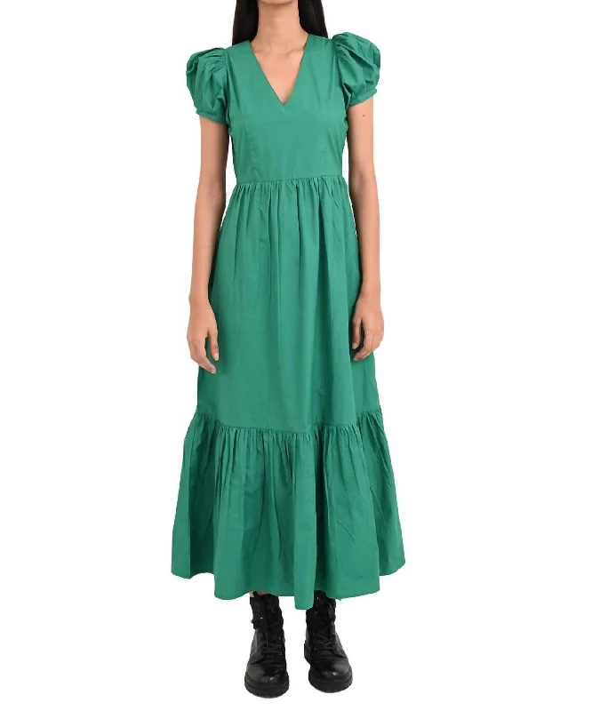 Stylish Outerwear Clothes For Women Wardrobe Refresh Franklin Midi Dress In Pine