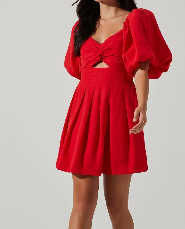 Women's Work Apparel Spring Fling Sale Serilda Mini Dress In Red