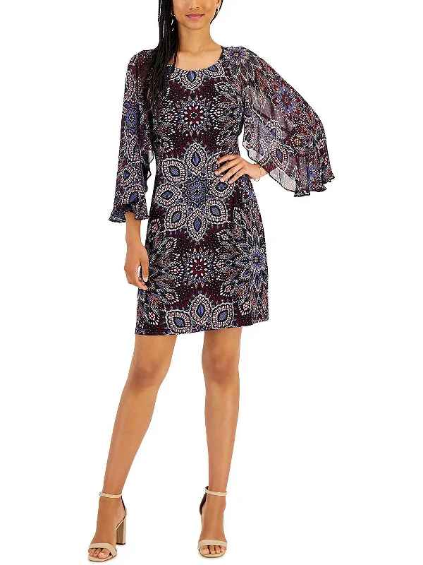 Women's Formal Apparel Flash Deals Womens Printed Short Mini Dress