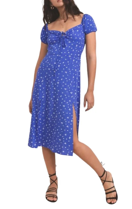 Women's Trendy Clothing Latest Fashion Monique Midi Dress In Royal Blue