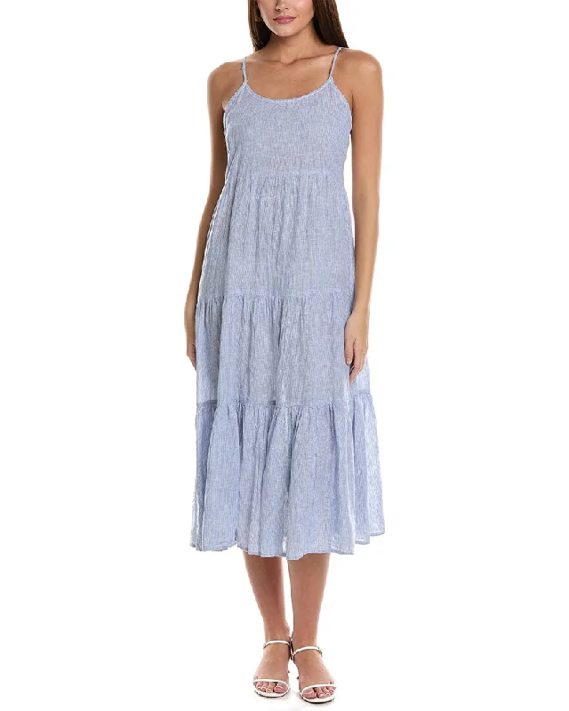 Women's Transitional Outfit Fashion-Forward Outfits beachlunchlounge Lana Linen-Blend Midi Dress