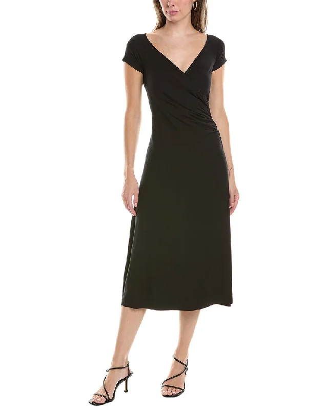 Women's Contemporary Apparel Score Big On Glamorous Red - Carpet Styles Vince Surplice Midi Dress