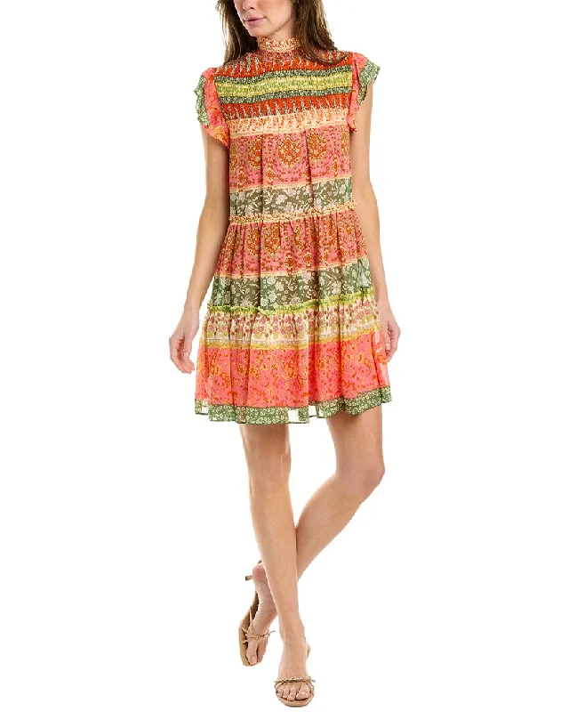 Sustainable Women's Apparel Lighten Up With Nordic Styles MAISON TARA Smocked Mini Dress