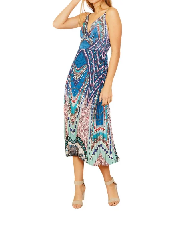 Women's Festive Attire Father'S Day Deals Genevieve Midi Dress In Bardot Boho