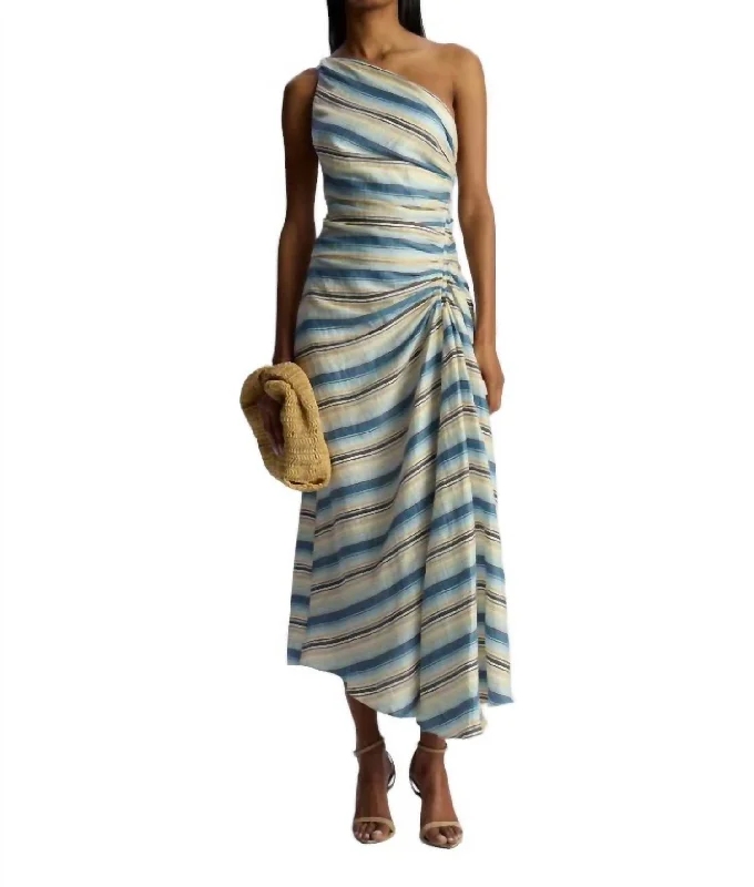 Women's Fashion-Forward Apparel Fashion Essentials Carolyn Midi Dress In Isla Stripe