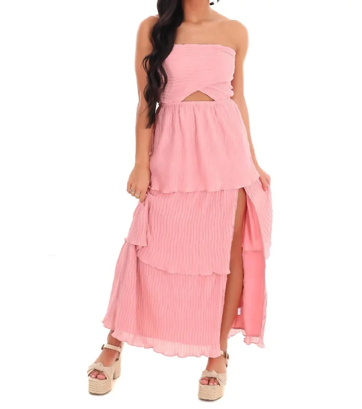 Sustainable Women's Clothes First Order Discount That's That Tube Midi Dress In Blush