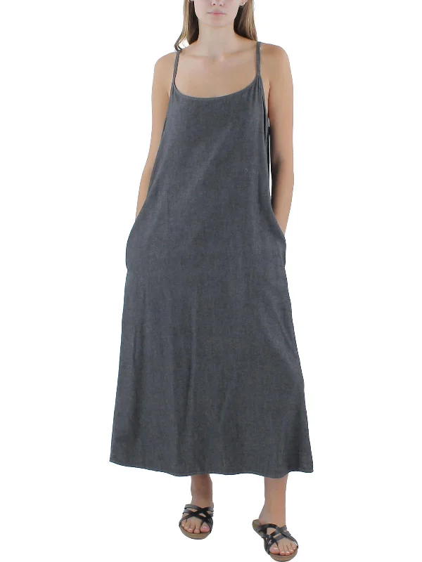 Charming Women's Garments Unbeatable Prices Womens Heathered Organic Cotton Midi Dress