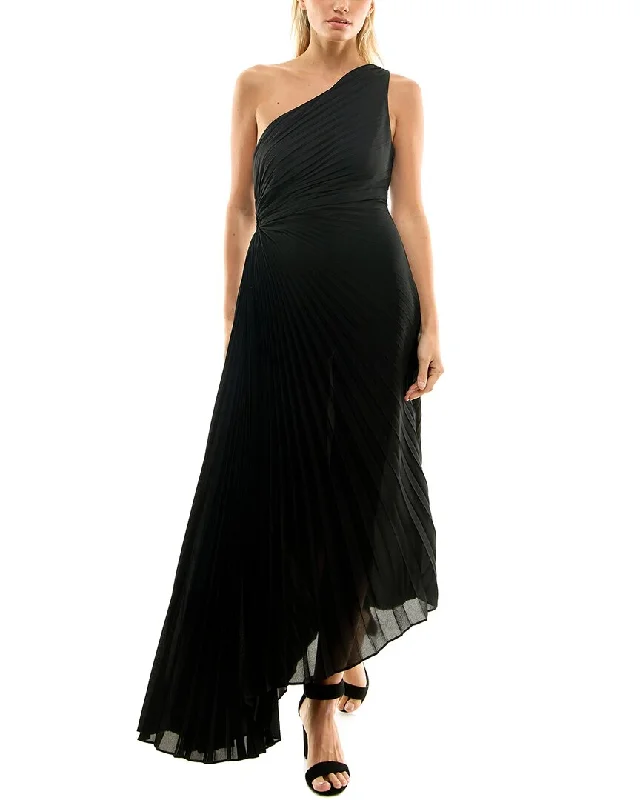 Women's Fashion-Forward Apparel Day-To-Night Styles Nicole Miller One Shoulder Maxi Dress