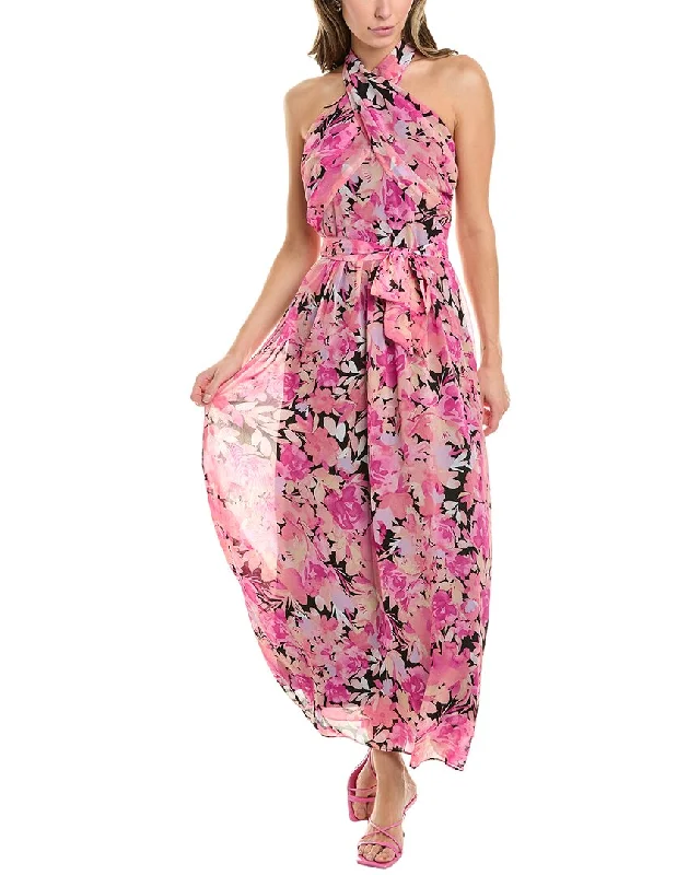 Women's Versatile Apparel Summer Fashion London Times Halter Maxi Dress