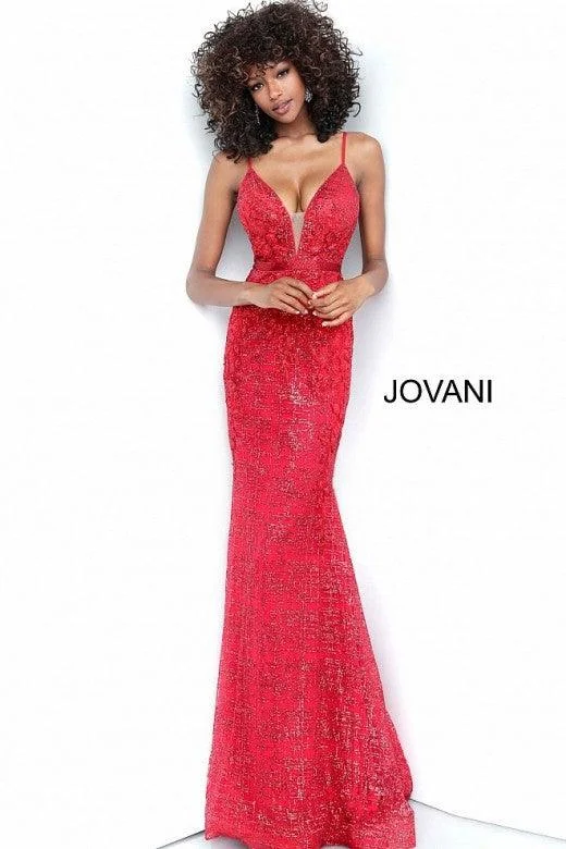 Women's Relaxed Outfit Special Offer Jovani 62517 Prom Long Spaghetti Strap Formal Dress