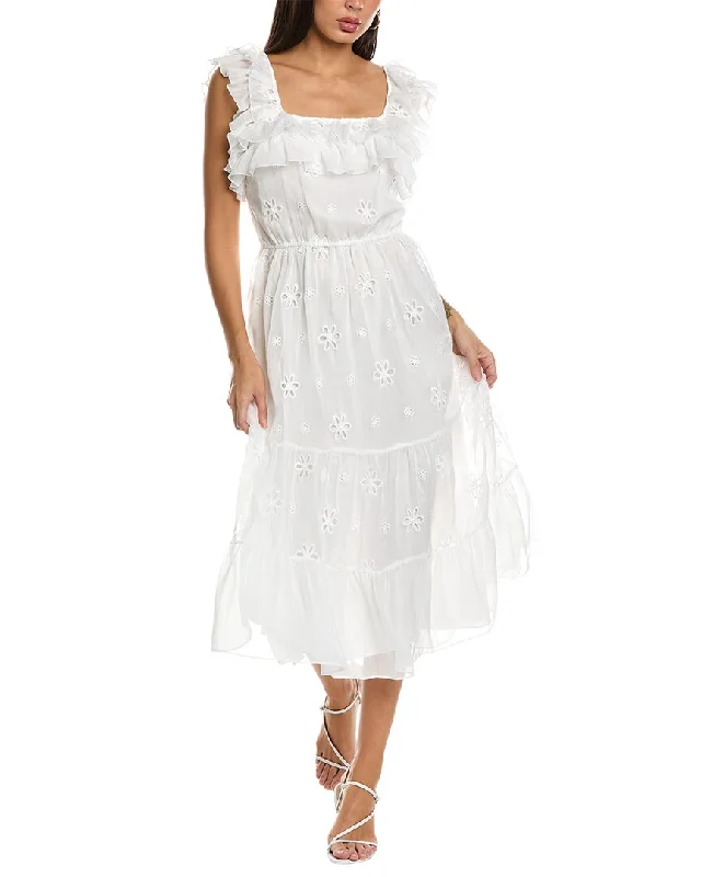 Women's Elegant Apparel Last Chance Sale CeCe Tiered Midi Dress