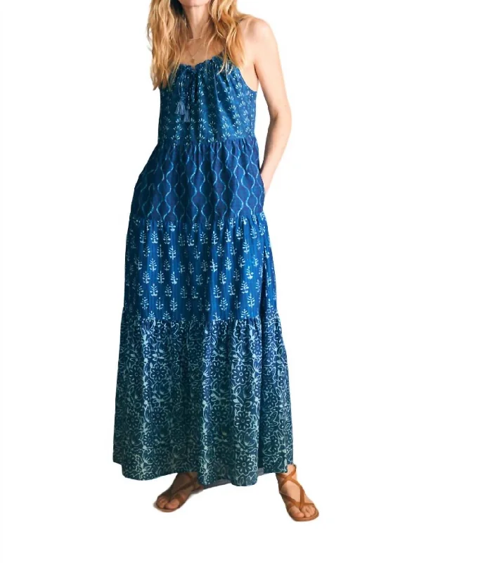 Women's Festive Attire Elevate Your Wardrobe Sun Chaser Maxi Dress In Sunburst Mixed Print