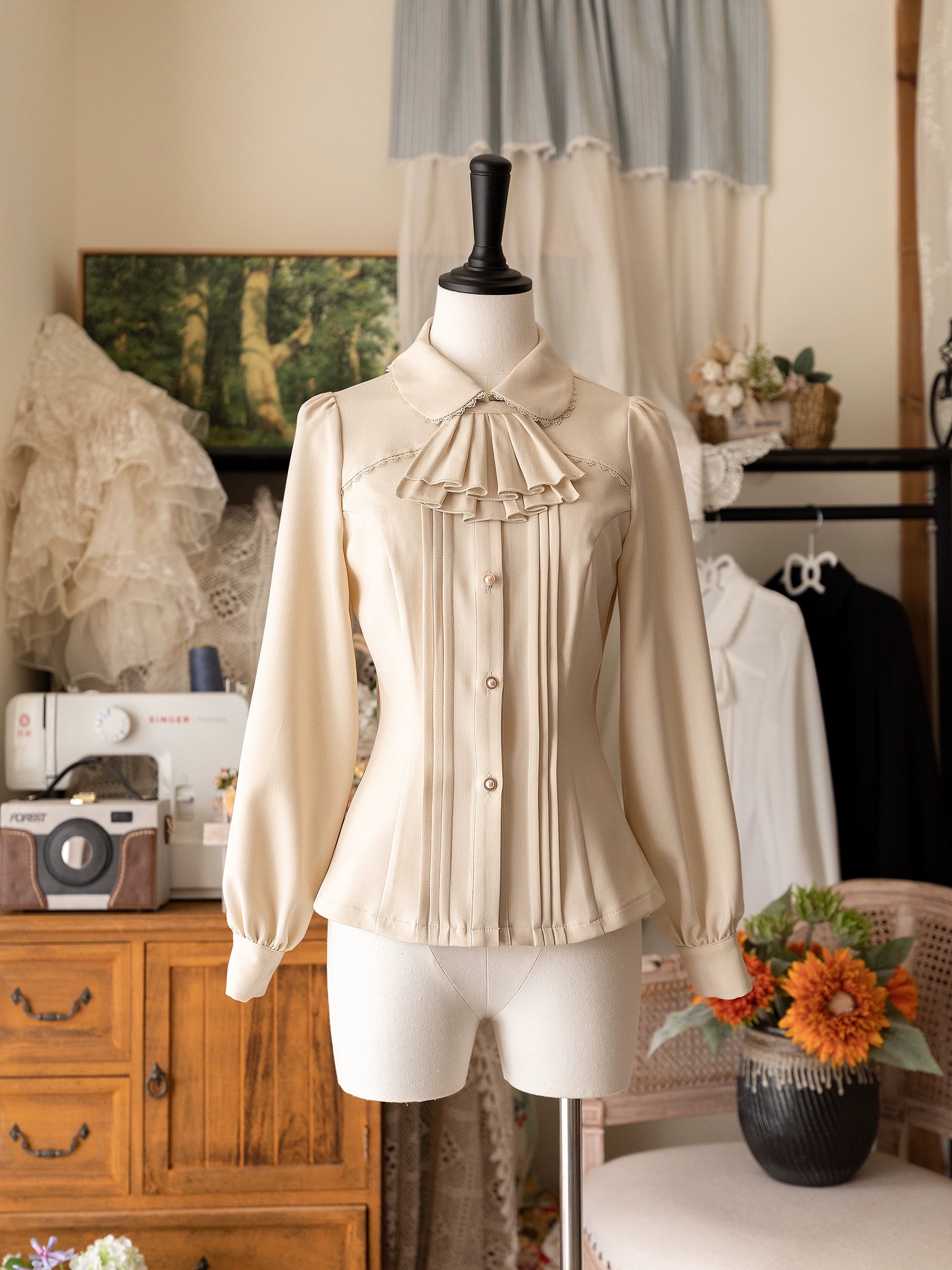 ivory blouse