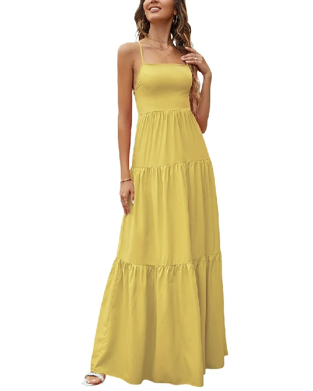 Women's Contemporary Apparel Fashion Forward Nino Balcutti Maxi Dress