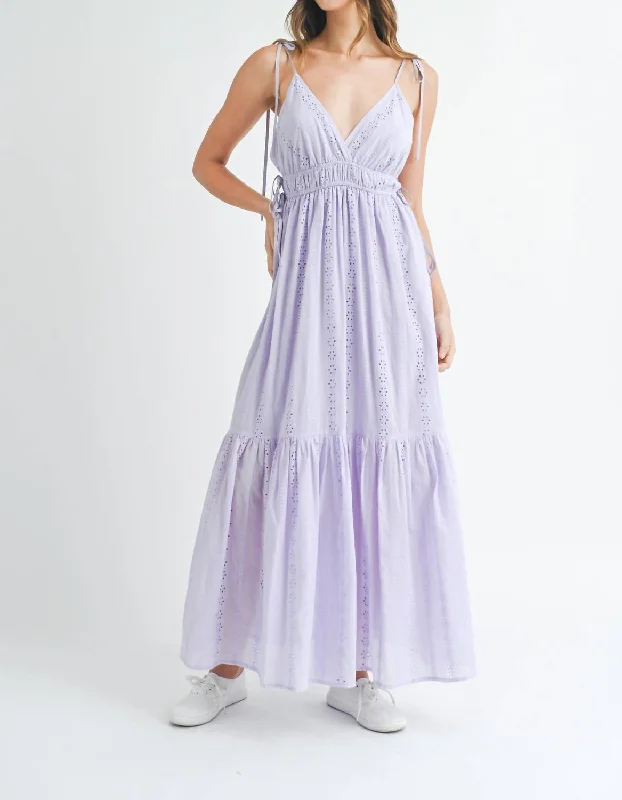 Modern Women's Attire Limited - Time Bundle Country House Maxi Dress In Lavender