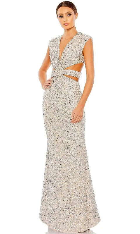 Women's High-End Clothing Big Savings On Rustic Countryside Styles Mac Duggal 10919 - Sleeveless Sequined Long Dress