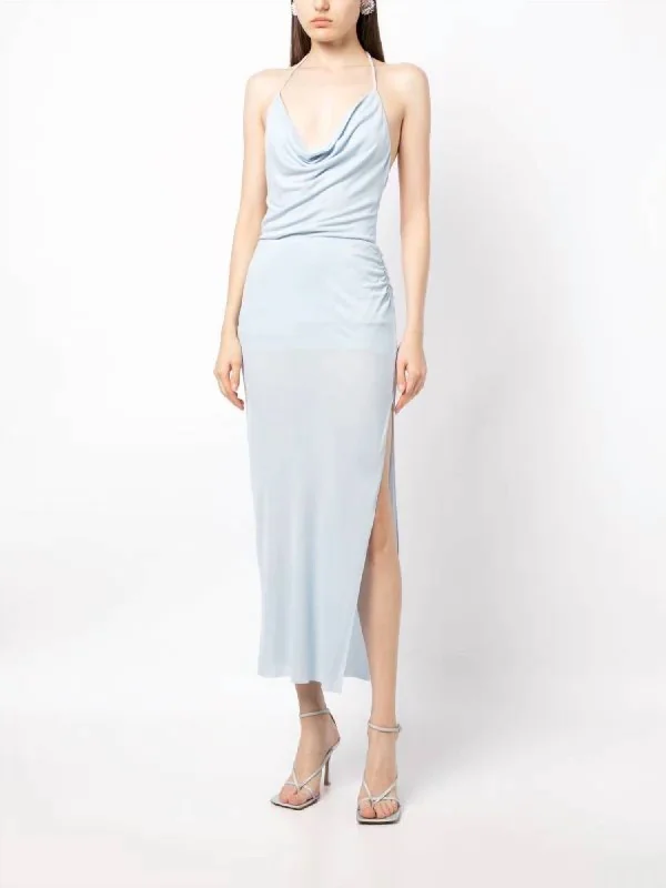 Women's Trendy Clothing Stylish Looks Lexie Cowl Maxi Dress In Ice Blue