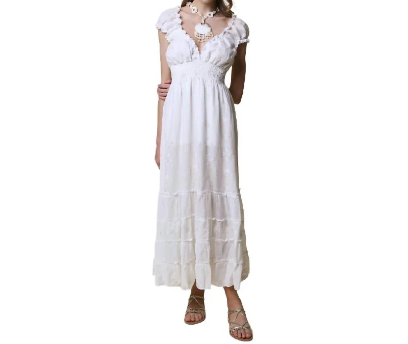 Women's Clothes And Garments Clearance Event Zefiro Maxi Dress In Natural