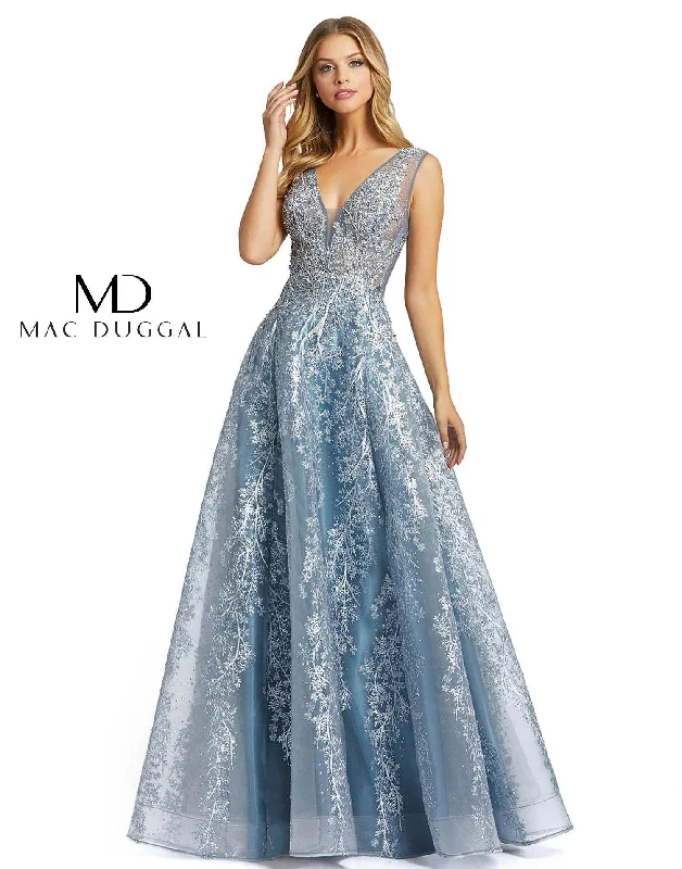 Women's Comfortable Lounge Attire Limited Quantities Mac Duggal 20218 Long Formal Prom Ball Gown