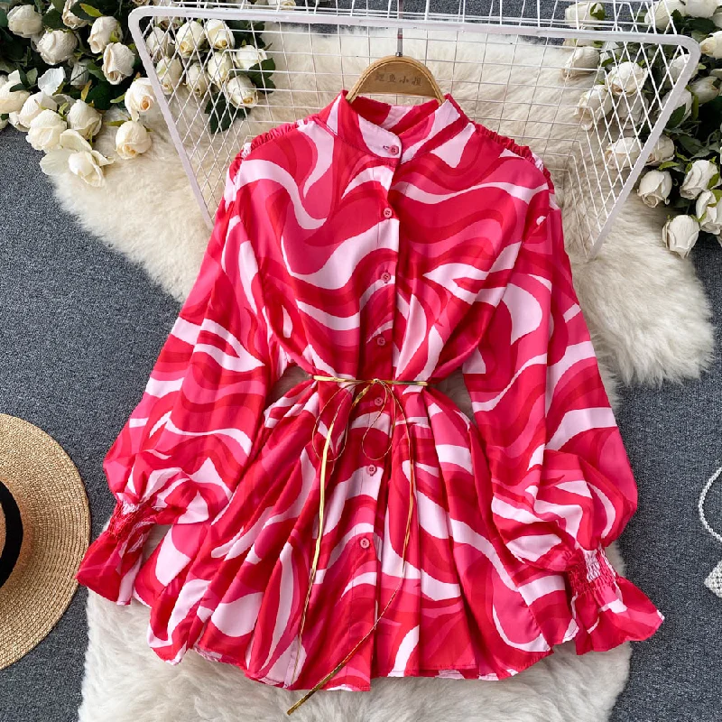 Women's Transitional Clothes Fashionista Favorites Cute A-line long sleeve dress fashion dress    S140