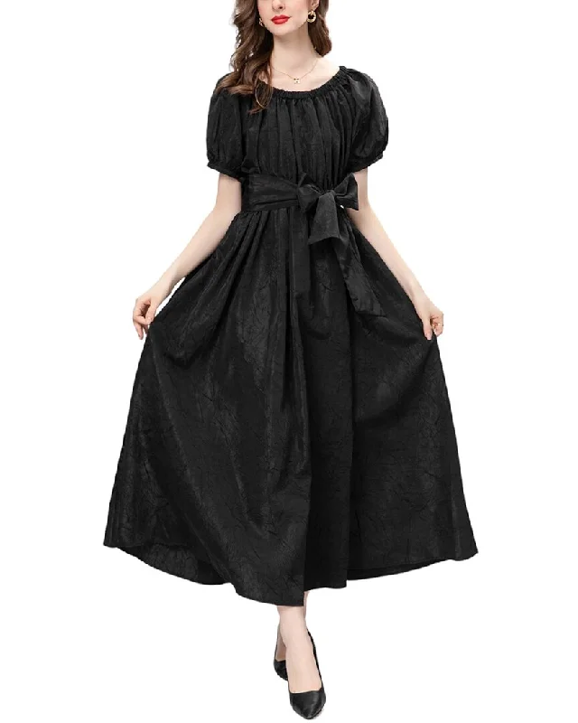 Women's Plus-Size Clothes Chic Outfits BURRYCO Midi Dress