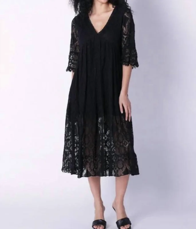 Stylish Women's Outerwear Apparel Limited-Time Offer Almost Famous Maxi Dress In Black