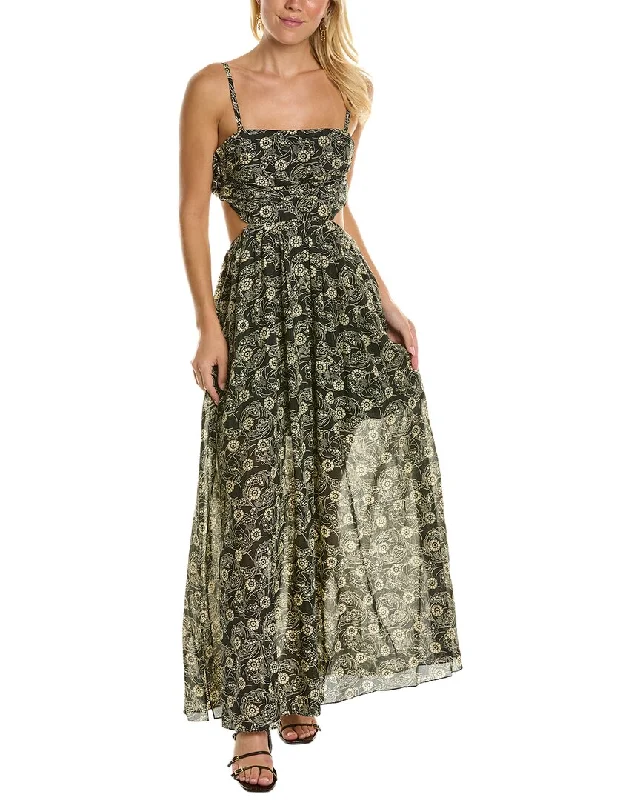 Timeless Women's Clothing Big Savings On Rustic Countryside Styles Rebecca Taylor Whisper Silk-Blend Maxi Dress