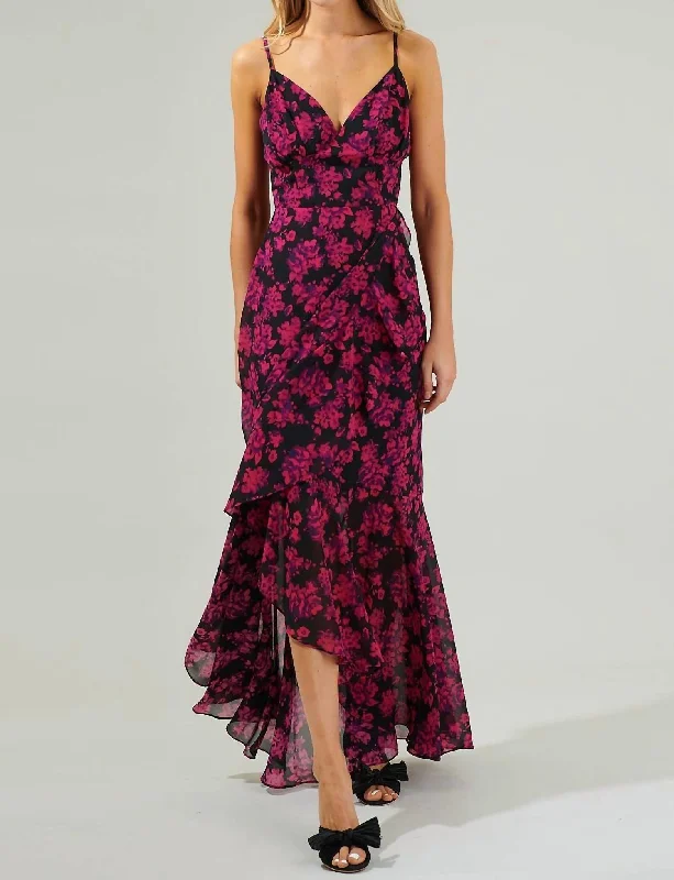 Casual Garments For Women Celebrate With Big Savings Jasmine Maxi Dress In Fuchsia