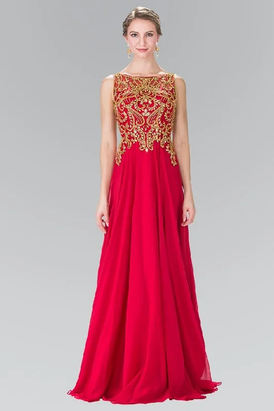 Luxury Women's Clothes Wardrobe Update Elizabeth K - GL2274 Embellished Sleeveless Long Dress