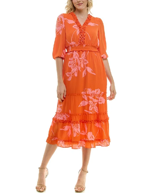 Women's Vacation Outfit Set Special Occasion Wear Nicole Miller Maxi Dress