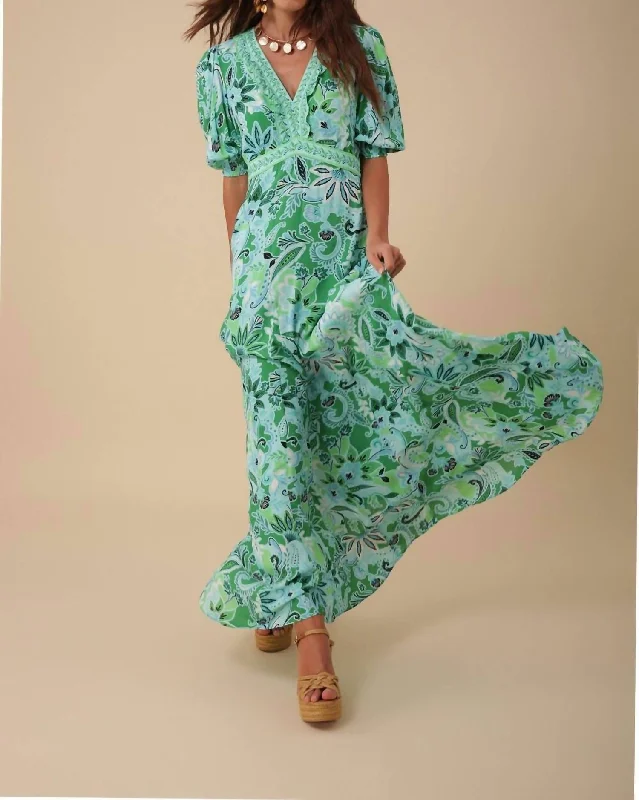 Timeless Women's Outfit Fashion For Every Occasion Daisy Maxi Dress In Green