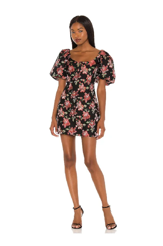 Chic Clothes For Women Elevate Your Wardrobe Mink Pink Larache Mini Dress In Floral Multi