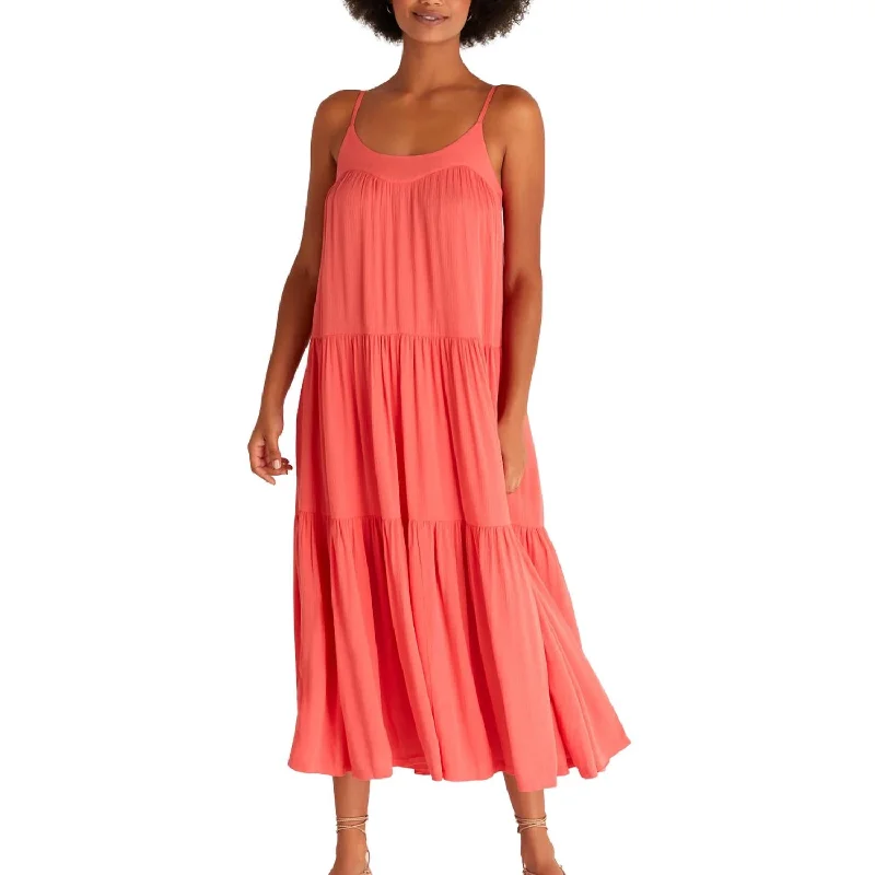 Plus-Size Women's Clothing Save Big Laila Maxi Dress In Coral