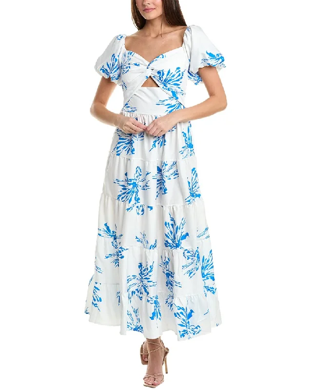 Women's Vintage-Inspired Outfit Fashionista Favorites REVERIEE Tiered Maxi Dress