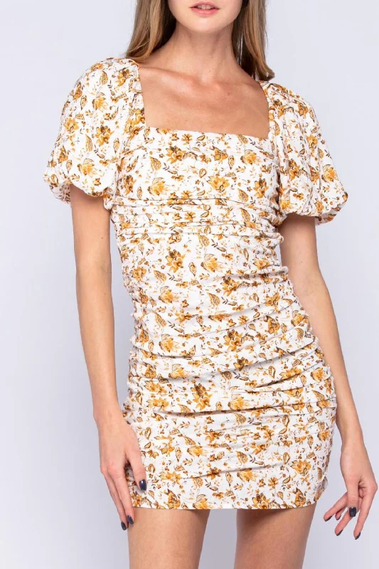 Women's Clothing For Outdoor Events Best-Sellers White Floral Mini Dress