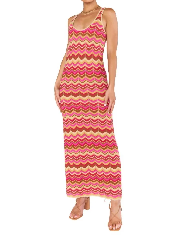 Women's Evening Clothing Chic Outfits Tala Tank Maxi Dress In Pink