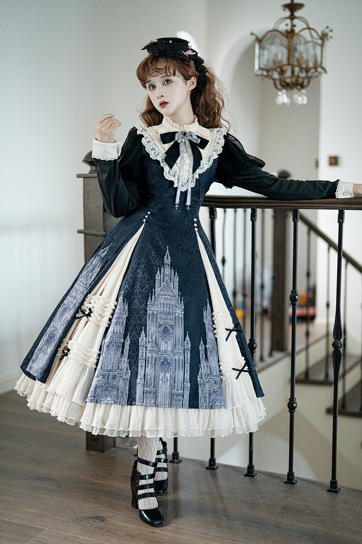 Elegant Women's Attire End - Of - Month Blowout Letters from Unknown Star~Church Bell~Elegant Lolita OP Dress Long Sleeve Spring Autumn