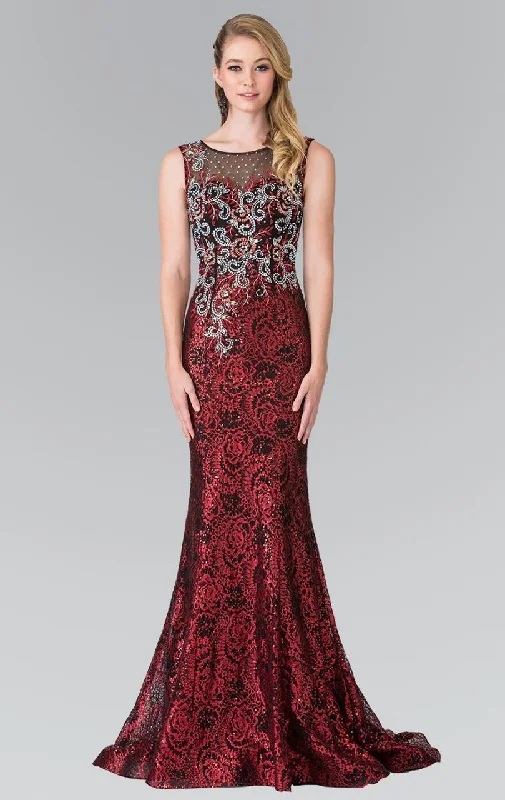 Women's Trendy Outfit Anniversary Sale Elizabeth K - GL2341 Sleeveless Beaded Long Dress