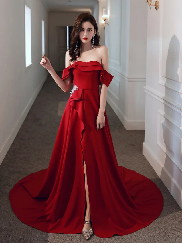 Women's Trendy Casual Outfit Evening Looks Charming V-Neck Appliques A-Line Prom Dresses, Evening Dress Prom Gowns   cg14688