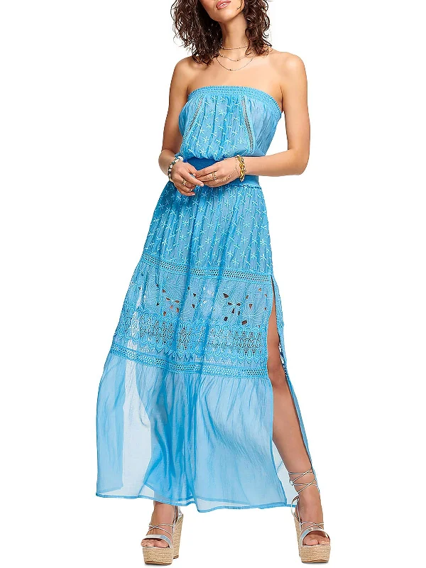 Women's Attire Day-To-Night Styles Womens Long Side Slit Maxi Dress