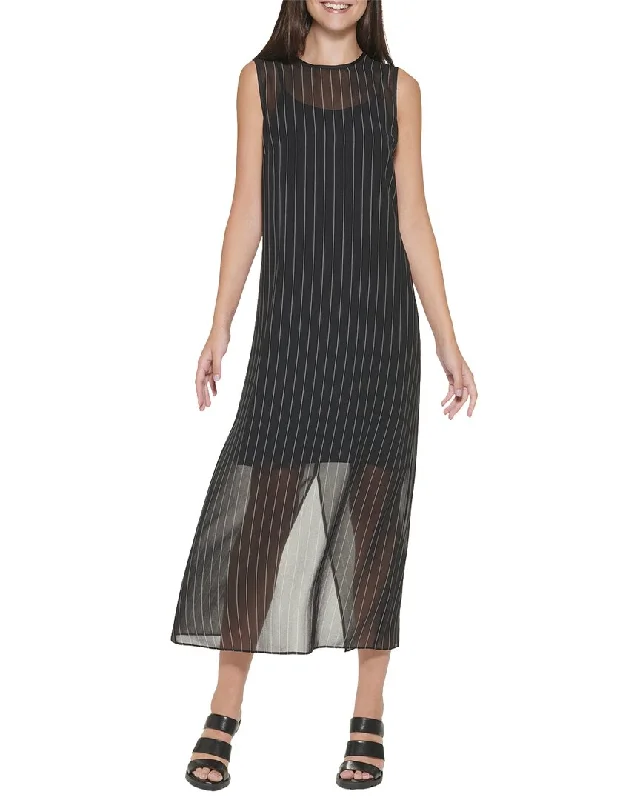 Women's Stylish Professional Garments Special Offer DKNY Printed Midi Dress