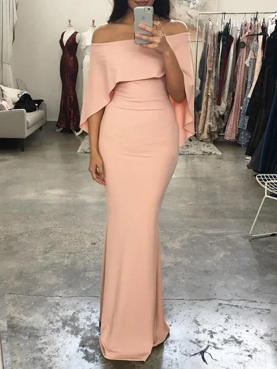 Women's Cozy Winter Attire Limited Time Deal Gorgeous Pink Mermaid Evening Dresses Floor Length Party Prom Gowns   cg14477