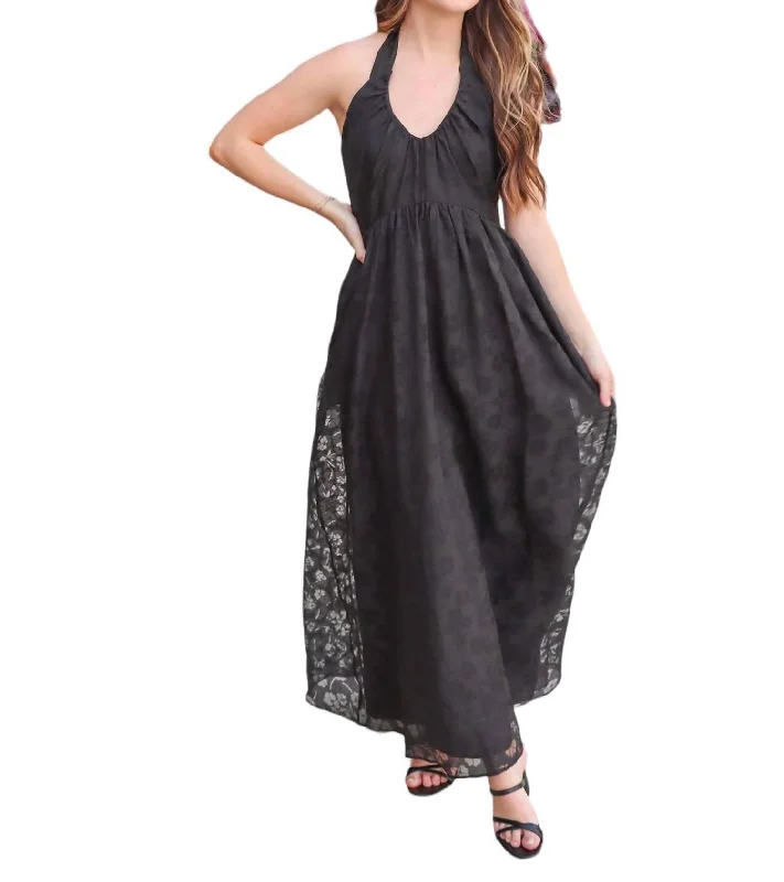 Women's Outdoor Activity Garments Huge Savings On Parisian Styles A Dream Lace Maxi Dress In Black