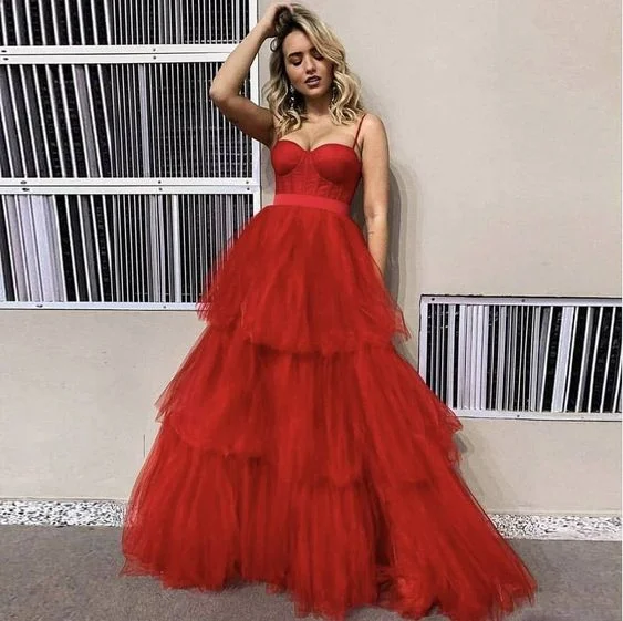 Women's Classic Outfit Evening Elegance New Arrival Spaghetti Straps A-Line Prom Dresses, Evening Dress Prom Gowns   cg14731