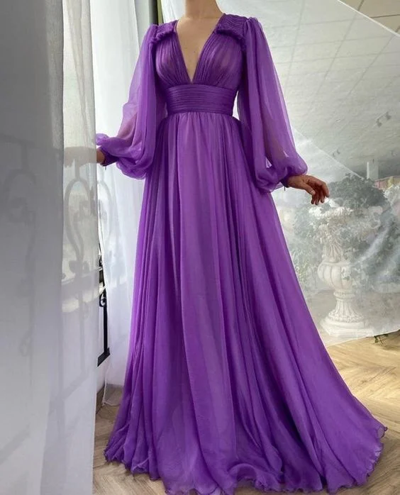 Women's Evening Outfit Budget-Friendly Fashion Custom royal purple prom gown for special occasions   cg12540