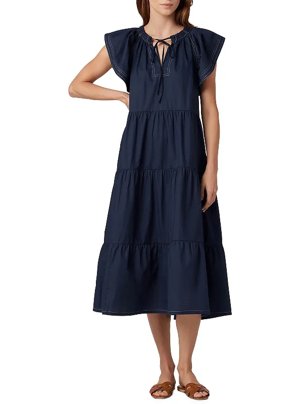 Women's Clothes And Garments Discounts On Casual Weekend Styles Portia Womens Tiered Cotton Maxi Dress