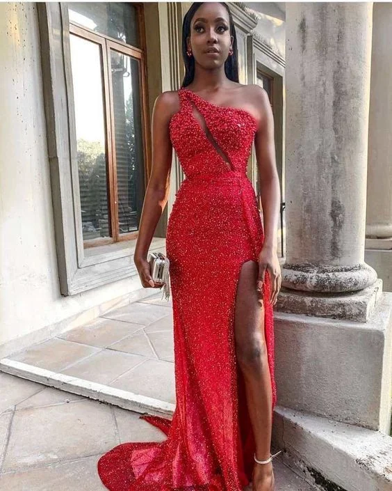 Women's Occasion Wear Apparel End Of Season Sale Red sleeveless evening gown Prom Dress   cg13494