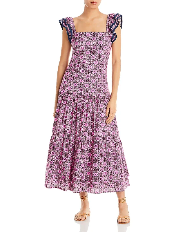 Women's Evening Wear Outfit Summer Essentials Pippa Womens Pattern Cotton Maxi Dress