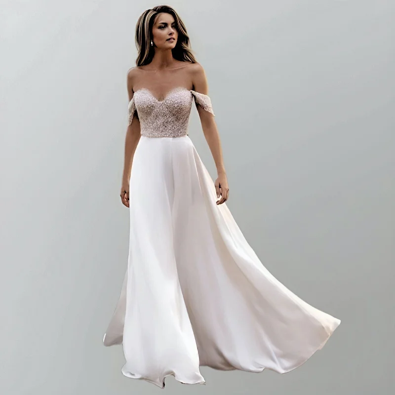 Women's Formal Clothes Casual Chic ELIANA Two Piece Wedding Dress