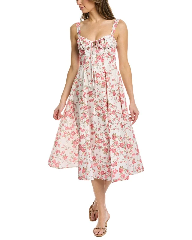 Women's Formal Apparel Last Chance Sale Moonsea Floral Midi Dress